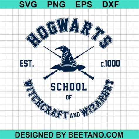 Hogwarts logo SVG, Harry potter SVG, Hogwarts school SVG