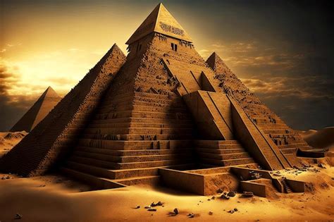 Premium Photo | Ancient egyptian pyramids as tombs for pharaohs