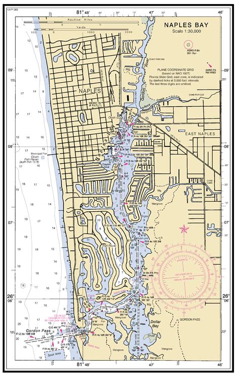 NAPLES BAY nautical chart - ΝΟΑΑ Charts - maps