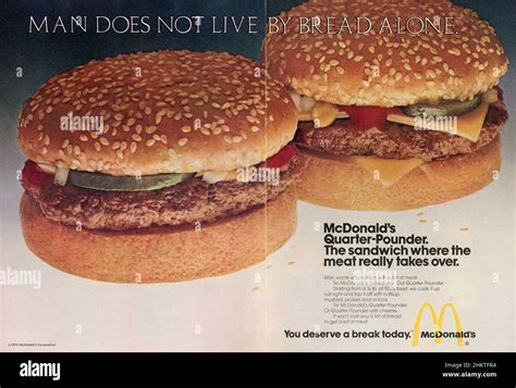 Vintage mcdonalds advert hi-res stock photography and images - Alamy