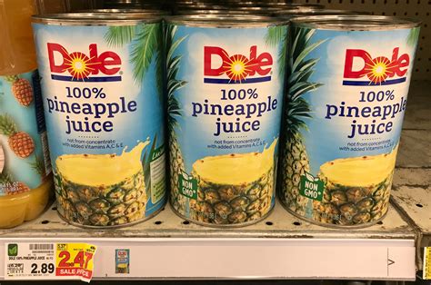 Dole 100% Pineapple Juice ONLY $1.72 at Kroger!! | Kroger Krazy