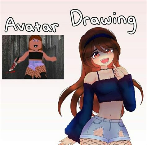 an animated drawing of a girl in fishnet shorts and top with the caption'avatar drawing