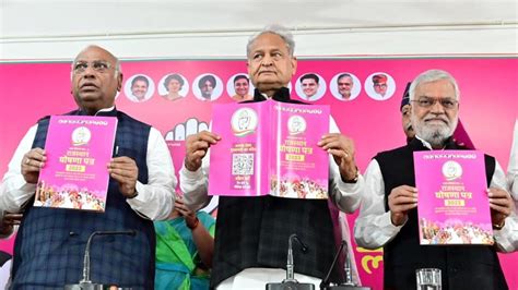 Congress releases manifesto for Rajasthan assembly polls - Hindustan Times