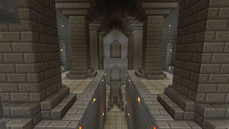 Entrance to the mine in my castle base : Minecraft