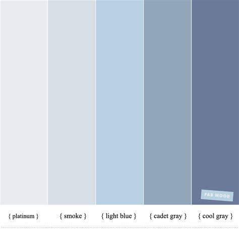 purple grey blue color palette - Google Search | Blue color schemes, Blue shades colors, Grey ...