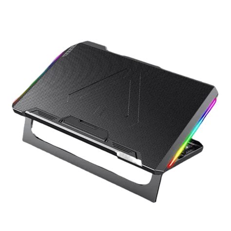 R8 MAX Six Fan Gaming Laptop Cooler Two USB Port RGB Lighting Laptop ...