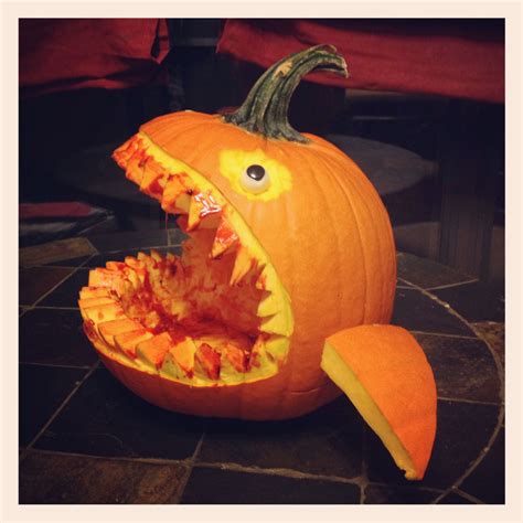 My carved shark pumpkin or as I call it the "SHARKin" Shark Halloween, Halloween Science ...