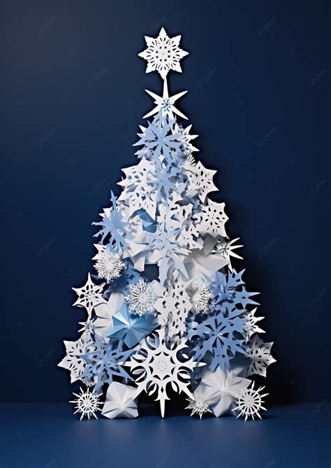 Four Snowflake Christmas Tree Background Wallpaper Image For Free Download - Pngtree