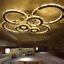 4/6/8 rings LED Crystal Ceiling Light Living Room Chandelier Lobby Pendant Lamps | eBay
