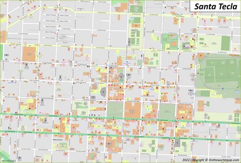 Mapa de Santa Tecla | El Salvador | Mapas Detallados de Santa Tecla