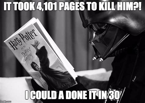 Darth Vader reading Harry Potter Memes - Imgflip