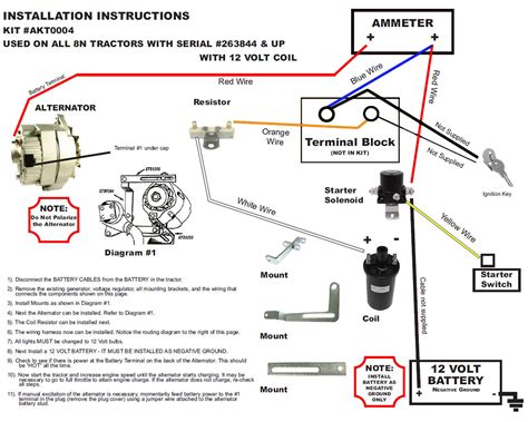 Ford tractor ignition switch wiring diagram