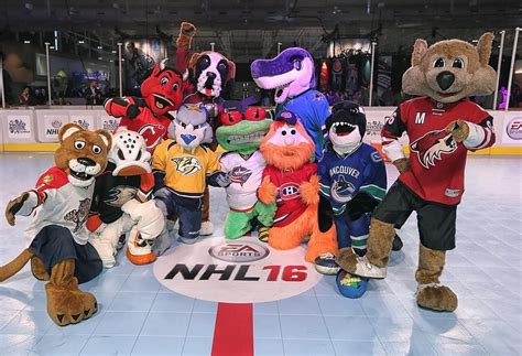 NHL on Instagram: “#NHLFanFair is now open and the Mascot Showdown ...