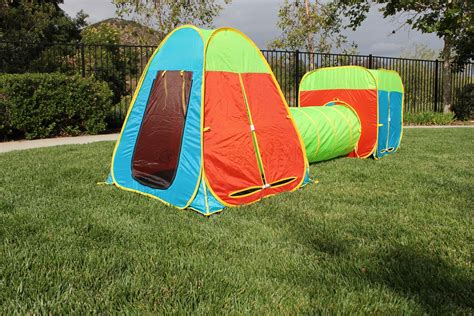 G3ELITE Kids 3 Piece Play Tent & Tunnel Foldable Pop Up Set, Use It Indoor Or Outdoor & Comes ...