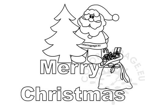 Merry christmas letters for colouring – Coloring Page