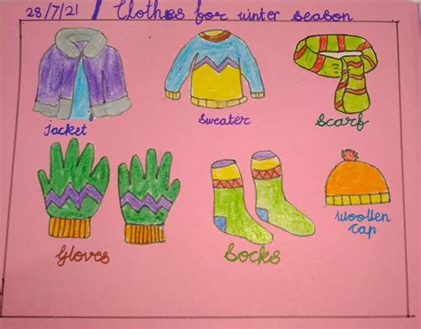 Clothes we wear in winter season | Winter season, English lessons for ...