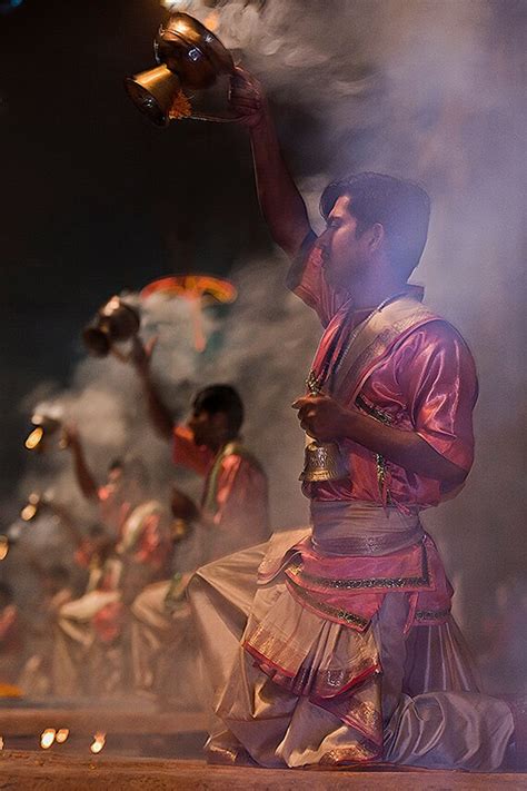 Items similar to Aarti: Hindu Ritual at Varanasi, India - Fine Art ...