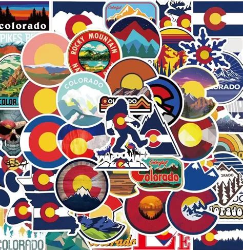 Colorado Sticker Pack - 50PCS » Outbound FOLK | Explore Colorado | Off ...