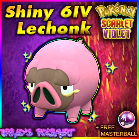 LECHONK SHINY 6IV Pokemon // Pokemon Scarlet and Violet // - Etsy