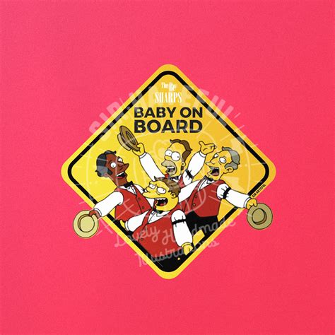 The Simpsons Baby on Board Burt Ward Sticker 15x15 Cm/6x6 - Etsy Australia