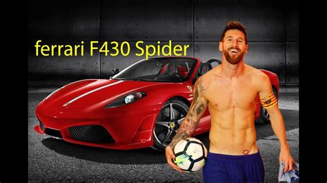 FERRARI F430 SPIDER with Lionel Messi | Football legend - YouTube