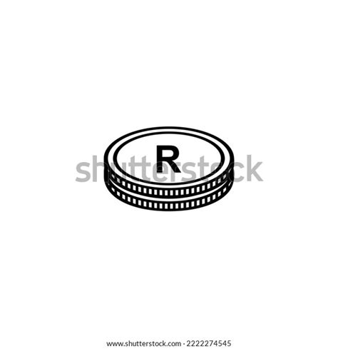 South Africa Currency Zar Sign South Stock Vector (Royalty Free ...