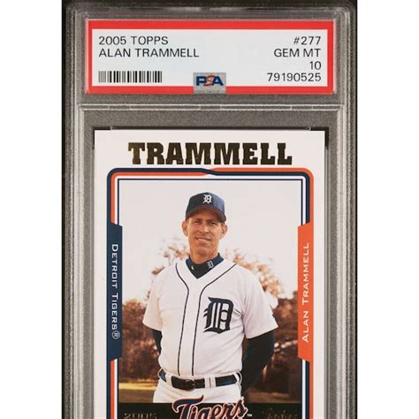 1982 Topps #475 Alan Trammell Autograph Card Cas - oggsync.com