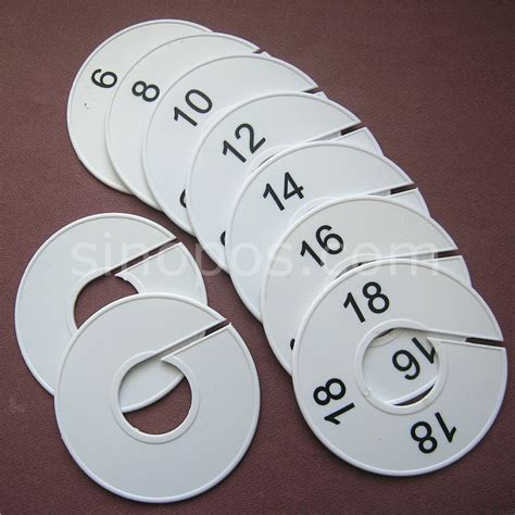 Hangrail Size Dividers Round 11cm Plastic, clothing rack women sizes 6 ...