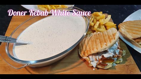 Doner Kebab White Sauce Recipe by Fatima Kitchen - YouTube