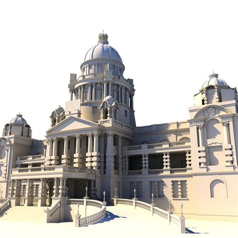 durban city hall 3d model