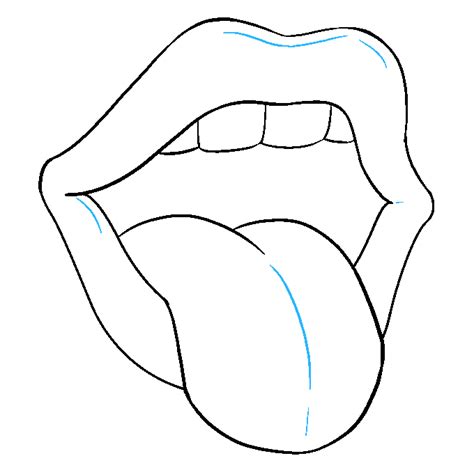 How to Draw a Mouth and Tongue - Really Easy Drawing Tutorial