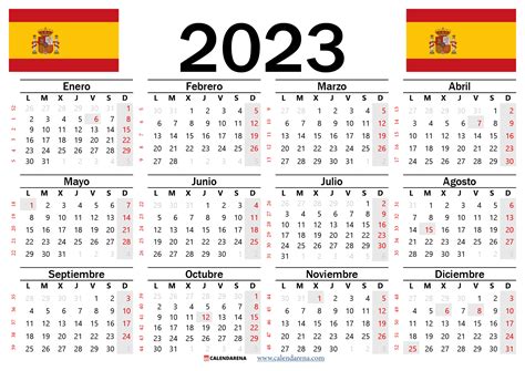 Calendario Con Domingos Y Festivos 2023 - Image to u