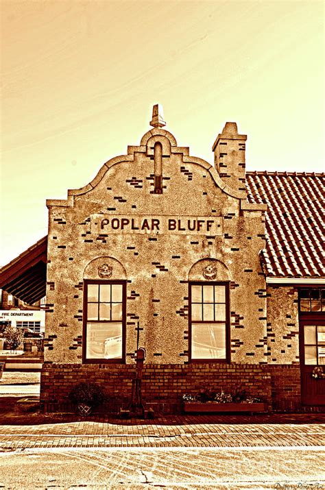 Historic Train Depot, Poplar Bluff, Mo. - Series 4-2 Photograph by Debbie Portwood - Fine Art ...