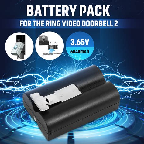 Rechargeable battery pack for the ring video doorbell 2 power Sale - Banggood.com