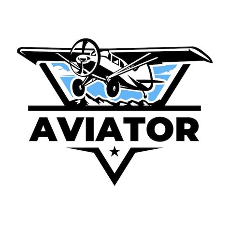 Premium Vector | Premium Aviator Logo Emblem. Small Propeller Plane ...