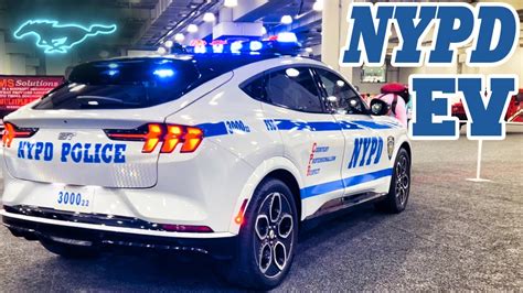 NYPD Electric Police Car! Mustang Mach E (NY Auto Show 2022) - YouTube