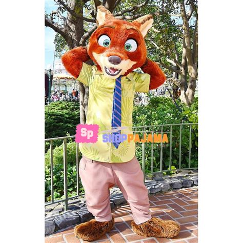 Superb Zootopia Nick Wilde Fox Mascot Costume