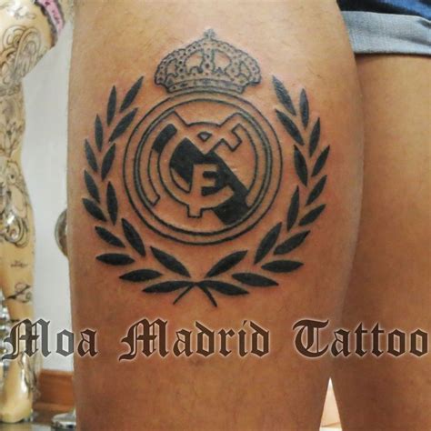 Tatuaje del escudo del Real Madrid Club de Fútbol Moa Madrid Tattoo Tu ...