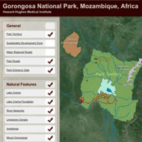 Gorongosa National Park Interactive Map