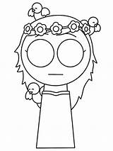 Rose Incredibox Sprunki Coloring Page  Funny Pages sketch template