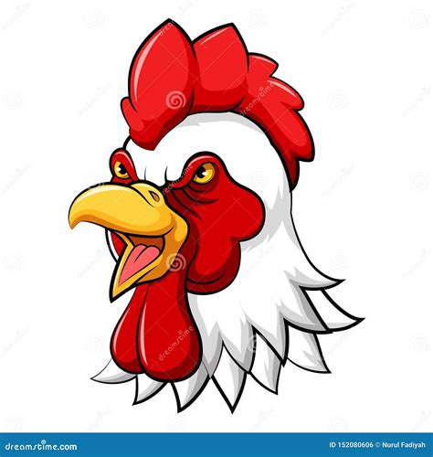 Front Rooster And Brood Cartoon Vector | CartoonDealer.com #82485969