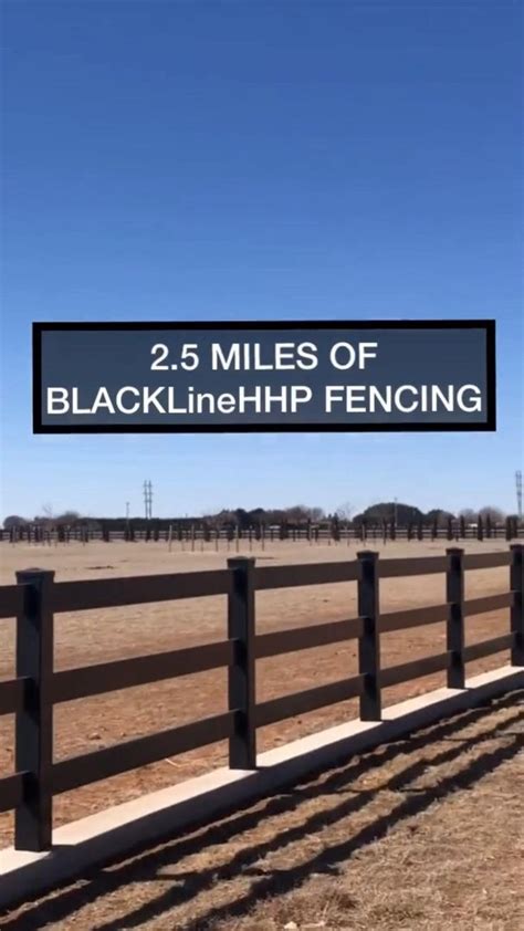 2.5 Miles of Black Vinyl Fence in Clovis, NM