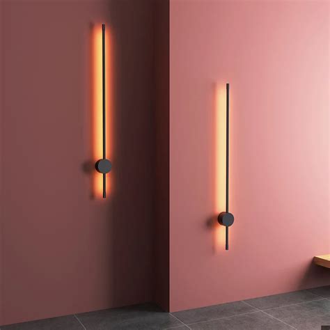 Nordic Minimalist Long Wall Lamp Modern Led Wall light Indoor Living ...