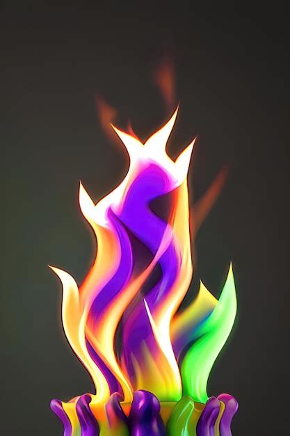 Premium AI Image | Heat Wave A Bright and Colorful Motion of Fire and ...