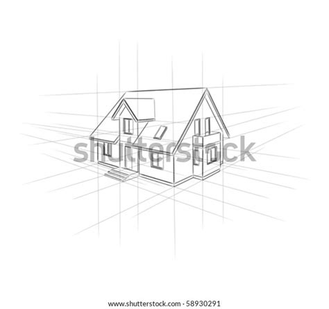 Elevation House Drawing: Over 1,882 Royalty-Free Licensable Stock ...