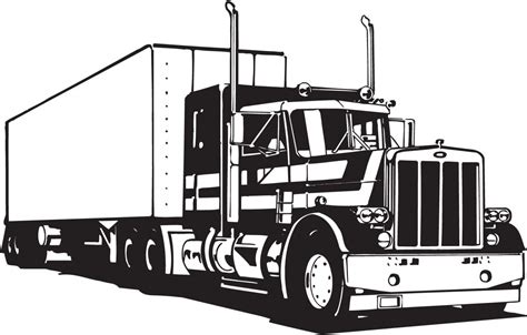 Peterbilt Truck Vector at GetDrawings | Free download