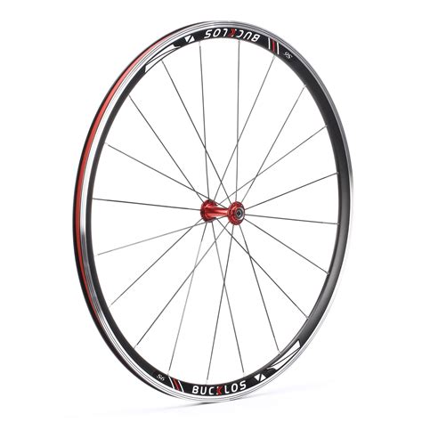 BUCKLOS Road Bike 700c Wheelset, V Brake Aluminum Hub Road bike wheels Front 20H Rear 24H Flat ...