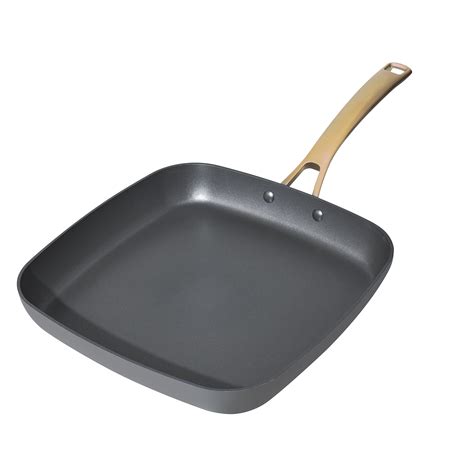 Beautiful 11" Square Griddle Pan, Grey Smoke by Drew Barrymore ...