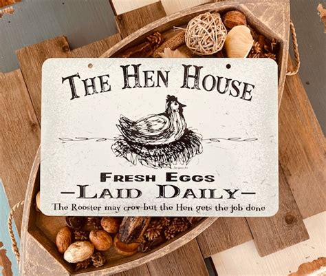 The Hen House Sign Farmhouse Sign Home Decor Metal | Etsy