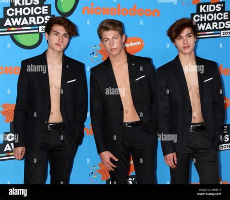 Alex Stokes, Ben Azelart, Alan Stokes at arrivals for Nickelodeon's ...